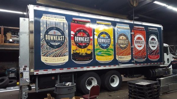 Downeast Cider Wagon Wrap.