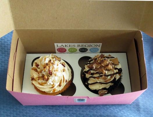 A couple delicious Lakes Region Cupcakes