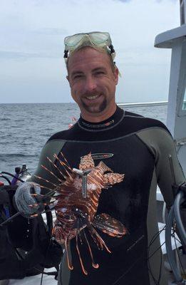 Capt Dan with Lionfish