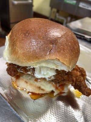 Nashville hot chicken sandwich