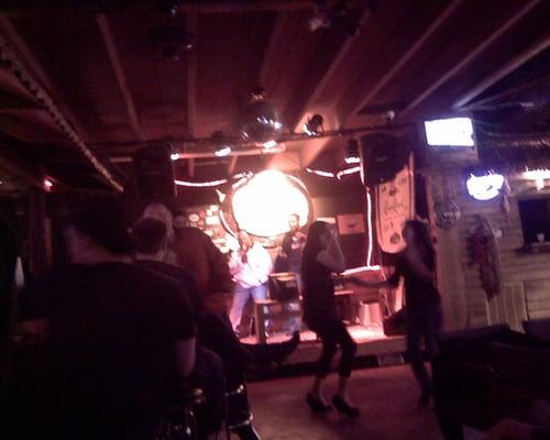 Wed karaoke - sorry for the crappy quality of the cell phone image