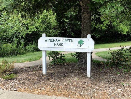 Park Sign On Antioch Near 132nd St