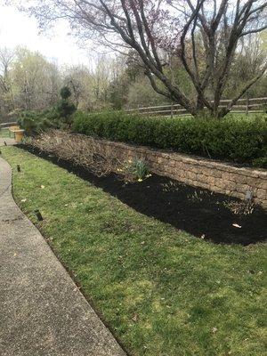 Mulching in newtown