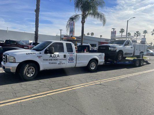 ADA Hauling a truck from the dealer ship!