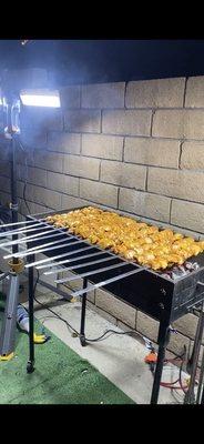 Fresh chicken kabobs