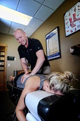 Dr. Jon practicing Bozeman chiropractic care