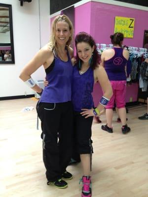 With one of my favorite Zumba Jammers Alena Groopman!