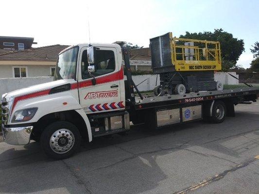 We can tow construction equipment