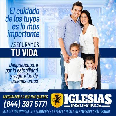 El cuidado de los tuyos es lo mas importante. 
Aseguramos tu Vida.
Llamanos al (844) 397-5771