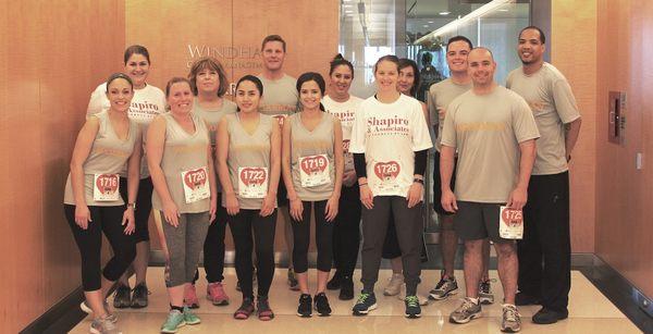 Sugarman's team at the 2017 "Lawyers Have Heart" fund-raiser 5k road race. Photo from their website.