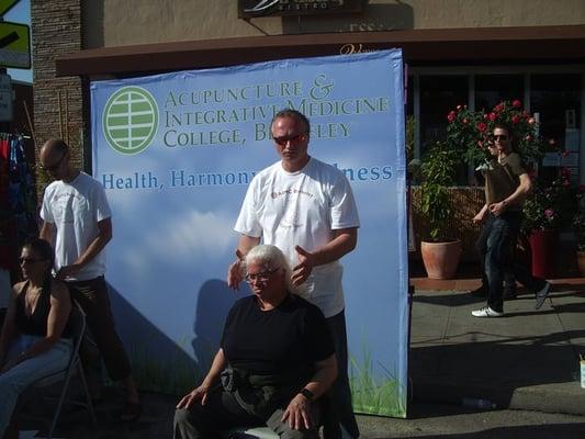 Medical Qigong treatment at Solano Stroll, 2008