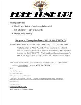 FREE TUNE UP