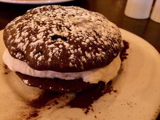 Chocolate chip whoopie pie