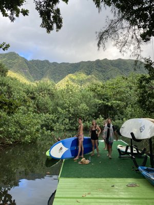 Paddle boarding