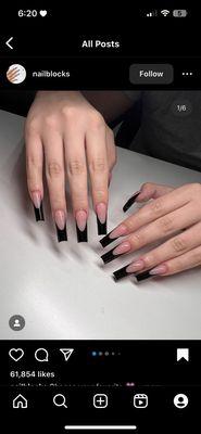 these are the nails I wanted, next is the nails I got.