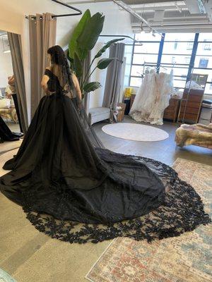 Black wedding dress