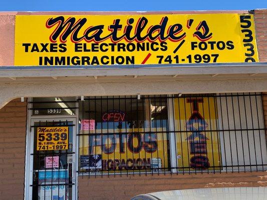 Matilde's Income Tax