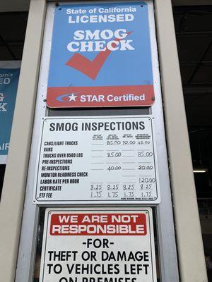 Smog prices