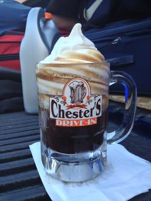 Root beer float hits the spot!