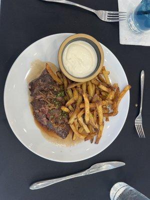 Entrée 2: beef and fries