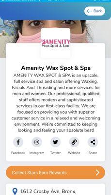 Amenity Wax Spot & Spa on the Dashible Deals app