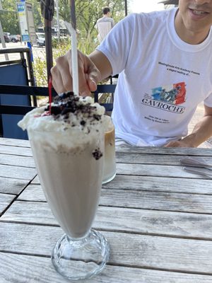 Greatest Coffee, Cookies and Cream Milkshake