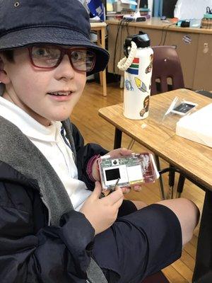 They built cameras in the photography class at the Boys and Girls club.