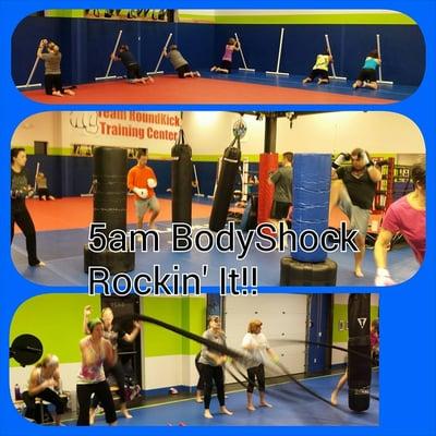 Pete's Body Shock class is a favorite by many!  Always changing, never the same workout. Variety is the key to a great workout!