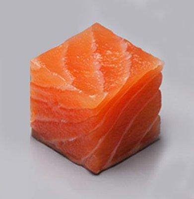 Our Salmon is cube cut. Giving you a more unique flavor experience.