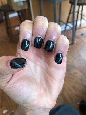 Tiger's eye gel manicure-Siamese