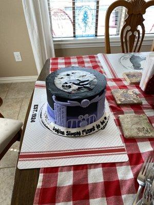 German Chocolate Cake - Nightmare before Christmas cake.