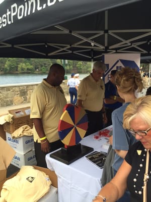 The RHF booth at a West Point Football game. RHF is a proud supporter of West Point Military Academy.