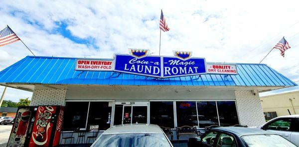 Front of the Coin-a-Magic Laundromat