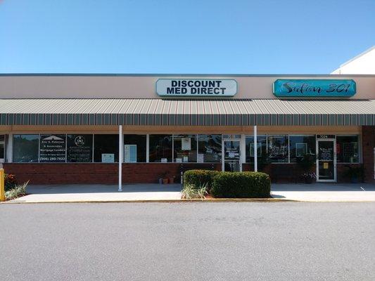 Exterior, we are located inside Discount Med Direct