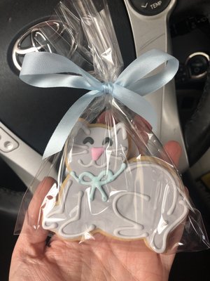 Cat cookie favor