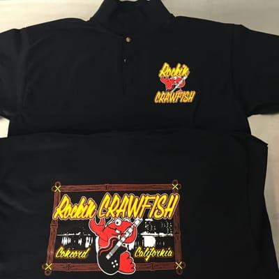 Uniform polos for the #rockincrawfish