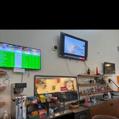 Bar / service counter (inside the golf clubhouse)