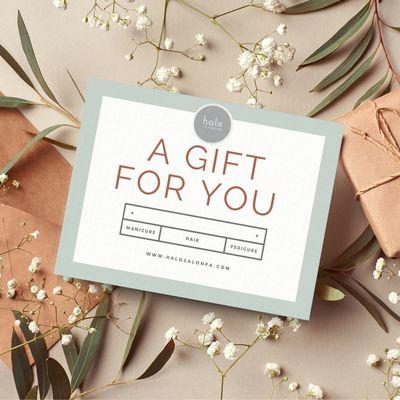 We have giftcards available online or in person so you can pamper your loved ones!