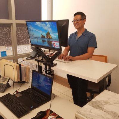 Try-out-standup-desk