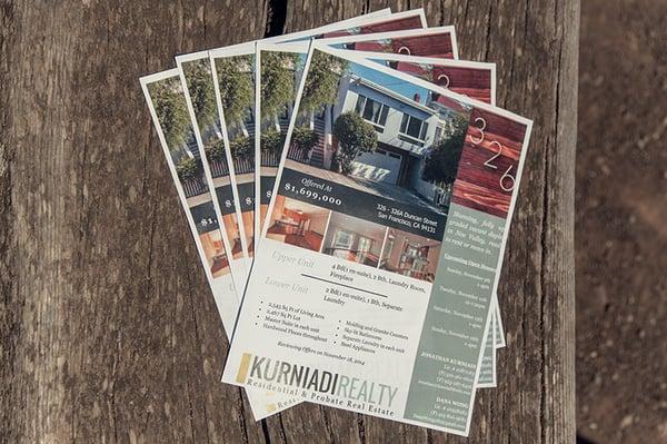 High resolution flyers for your home that leave a lasting impression ("FULL DISPLAY" Marketing Plan)