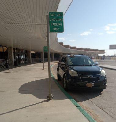 Lubbock Preston Smith International Airport  Green curb taxi lane. 806-317-9877 / 806-790-9842