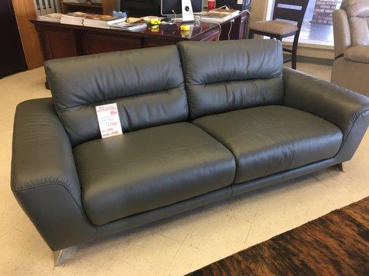 Italian leather sofa