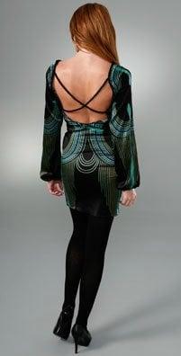 criss-cross open back dress