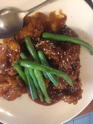 Sesame chicken, good