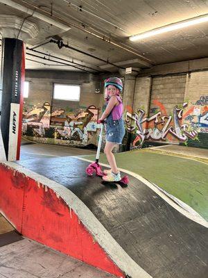 Kiddo with her scooter