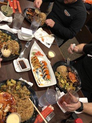 Hibachi and sushi