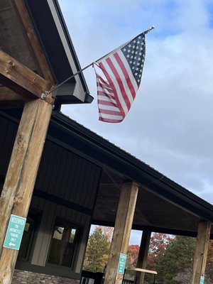 I am a 100% Disabled Veteran- This ripped up flag being flown at the front is despicable. I KNOW they can do better.