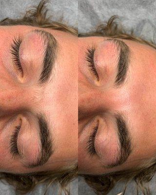 Middle brow wax