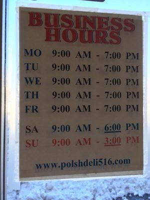 Business hours