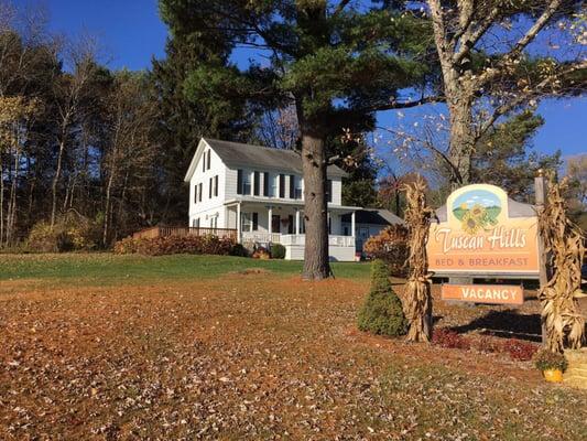 Beautiful Autumn Day at Tuscan Hills Bed and Breakfast!